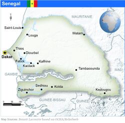 Carte du Sénégal